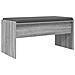 Panca per ingresso con cuscino Grigio Sonoma 83 x 38 x 40 cm - Foto miniatura 1