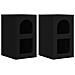 Comodino 2 pcs Nero 29,5 x 33,5 x 50 cm Legno multistrato - Foto miniatura 1