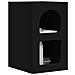 Comodino 2 pcs Nero 29,5 x 33,5 x 50 cm Legno multistrato - Foto miniatura 3