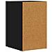 Comodino 2 pcs Nero 29,5 x 33,5 x 50 cm Legno multistrato - Foto miniatura 8