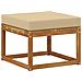 Set di divani da esterno con cuscino 8 pcs Naturale e Beige - Foto miniatura 5