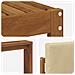 Set di divani da esterno con cuscino 8 pcs Naturale e Beige - Foto miniatura 6