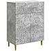Credenza Grigio Cemento 66 x 34,5 x 90 cm Legno ingegnerizzato - Foto miniatura 1