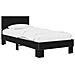 Struttura letto con testata Rovere Nero 80 x 200 cm - Foto miniatura 1