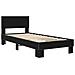 Struttura letto con testata Rovere Nero 80 x 200 cm - Foto miniatura 2
