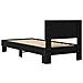 Struttura letto con testata Rovere Nero 80 x 200 cm - Foto miniatura 5