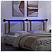 Testiera sospesa Con luce LED Bianco PU Antico - Foto miniatura 5