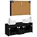 Set di mobili per il bagno 4 pcs Rovere Nero - Foto miniatura 7