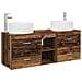 Set di mobili per il bagno 3 pz Legno antico - Foto miniatura 1