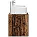 Set di mobili per il bagno 3 pz Legno antico - Foto miniatura 9