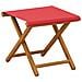 Lettino 4 pcs 3 Posizione Legno di Eucalipto Massello Rosso - Foto miniatura 4