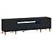 Mobile TV LED Nero Legno ingegnerizzato - Foto miniatura 1