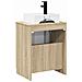 Set di mobili per il bagno Rovere Sonoma Legno ingegnerizzato - Foto miniatura 5
