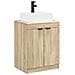 Set di mobili per il bagno Rovere Sonoma Legno ingegnerizzato - Foto miniatura 1