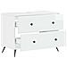 Armadio per Lavabo da Bagno BREDA Bianco Lucido 82 x 41 x 59 cm - Foto miniatura 3