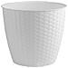 Vaso Linea Natural, Polipropilene Riciclabile, Ø 29xh. 26,5cm Bianco - Foto miniatura 4