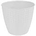 Vaso Linea Natural, Polipropilene Riciclabile, Ø 29xh. 26,5cm Bianco - Foto miniatura 3