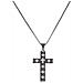 Collana In Argento 925 - Collezione Rosari - Colore Rodionero - Misura Unica Collana Croce - Foto miniatura 1