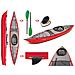 Canoa Gonfiabile Framura Rossa Con Pinna 045220-r (5c/11c) + Pagaia Touring-2 Div. In 2 Parti + Pompa - Foto miniatura 3