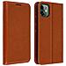 Custodia Apple Iphone 11pelle Portafoglio Funzione Stand - Camel - Foto miniatura 1