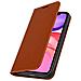 Custodia Apple Iphone 11pelle Portafoglio Funzione Stand - Camel - Foto miniatura 5