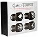 Sd Giocattoli Loghi Casa Set 4 Tazze Incisione Laser Ceramica Game Of Thrones, Multicolore - Foto miniatura 1