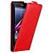 Custodia Compatibile Con Sony Xperia Z1 In Rosso Mela - Coperchio Protettivo In Design Flip Con Chiusura Magnetica - Foto miniatura 1