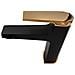 Nero / rose Gold Ottone Bagno Bacino Rubinetto Miscelatore Connettore Click-clack - Foto miniatura 3