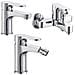 Miscelatore Rubinetto Bidet Cromato + Miscelatore Rubinetto Lavabo Cromato + Miscelatore Esterno Vasca Con Deviatore - Foto miniatura 1