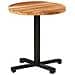 Tavolo da Bistrot Rotondo Ø70x75 cm Legno Massello di Acacia - Foto miniatura 1