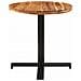 Tavolo da Bistrot Rotondo Ø70x75 cm Legno Massello di Acacia - Foto miniatura 2