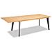 Ibbe Design Estensione Del Tavolo Da Pranzo Naturale / grigio Per Tavolo Sentosa Sentosa 100x50 Cm, In Legno Massello Di Rovere, Gambe Grigie - Foto miniatura 2