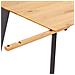 Ibbe Design Estensione Del Tavolo Da Pranzo Naturale / grigio Per Tavolo Sentosa Sentosa 100x50 Cm, In Legno Massello Di Rovere, Gambe Grigie - Foto miniatura 6