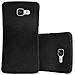 Custodia Compatibile Con Samsung Galaxy A3 2016 In Nero Minerale - Hard Case Coperchio Protettivo Small Waist Con Supporto In Gomma Antiscivolo - Foto miniatura 1