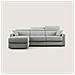 Amber Divano Letto Angolare In Tessuto Smacchiabile T05 Grigio 293 Cm Sinistro (mat. 160x197) - Foto miniatura 1