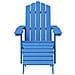 Sedie Giardino Adirondack 2 Pz Con Poggiapiedi Hdpe Blu Acqua - Foto miniatura 3