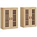 Armadietti A Parete 2 Pz Rovere Sonoma In Legno Multistrato - Foto miniatura 1