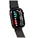 Smartwatch KW-P002 Impermeabile 3 ATM Display Touch con Bluetooth Cardiofrequenzimetro Nero Siderale - Italia - Foto miniatura 2