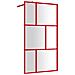 Parete Per Doccia Walk-in Vetro Trasparente Esg 115x195cm Rossa - Foto miniatura 2