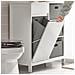 Mobile Lavanderia Con Sacchi Portabiancheria Pieghevoli Mobile Da Bagno Bianco 80x38x91cm Bzr77-w - Foto miniatura 4