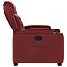 Poltrona Reclinabile Rosso Vino In Similpelle - Foto miniatura 3