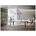 Tavolo Allungabile 90x180/440 Cm Karamay Evolution Telaio Antracite - Bianco Frassino - Foto miniatura 4
