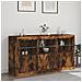 Credenza Con Luci Led Rovere Fumo 123x37x67 Cm - Foto miniatura 3