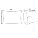 Cuscino Decorativo Lythrum Cotone 55 X 35 Cm Tinta Unita Nero - Foto miniatura 3