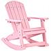 Sedia A Dondolo Per Bambini Rosa Adirondack - Foto miniatura 5