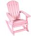 Sedia A Dondolo Per Bambini Rosa Adirondack - Foto miniatura 8