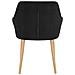 Betty Set Di 2 Sedie Da Pranzo Imbottite In Velluto Nero - Foto miniatura 5