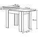 Tavolo Allungabile Cucina Sala Pranzo Da 110 A 150 X 70 X 78 Cm Olmo Estensibile - Foto miniatura 3