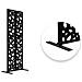 Set Di 2 Pannelli Decorativi Sunny Black H.160cm Motivi Sui Lati - Foto miniatura 3