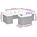 Set Divani Da Giardino 11 Pz Con Cuscini Beige In Polyrattan - Foto miniatura 3
